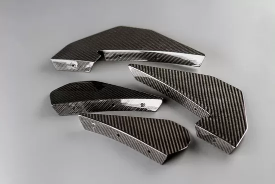 Front bumper canards set GT4 style for the BMW M3 F80 | M4 F82 / F83