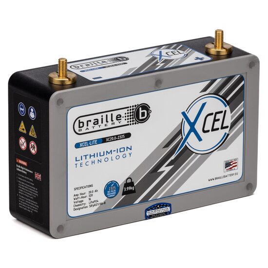 Braille lithium battery (Left +)